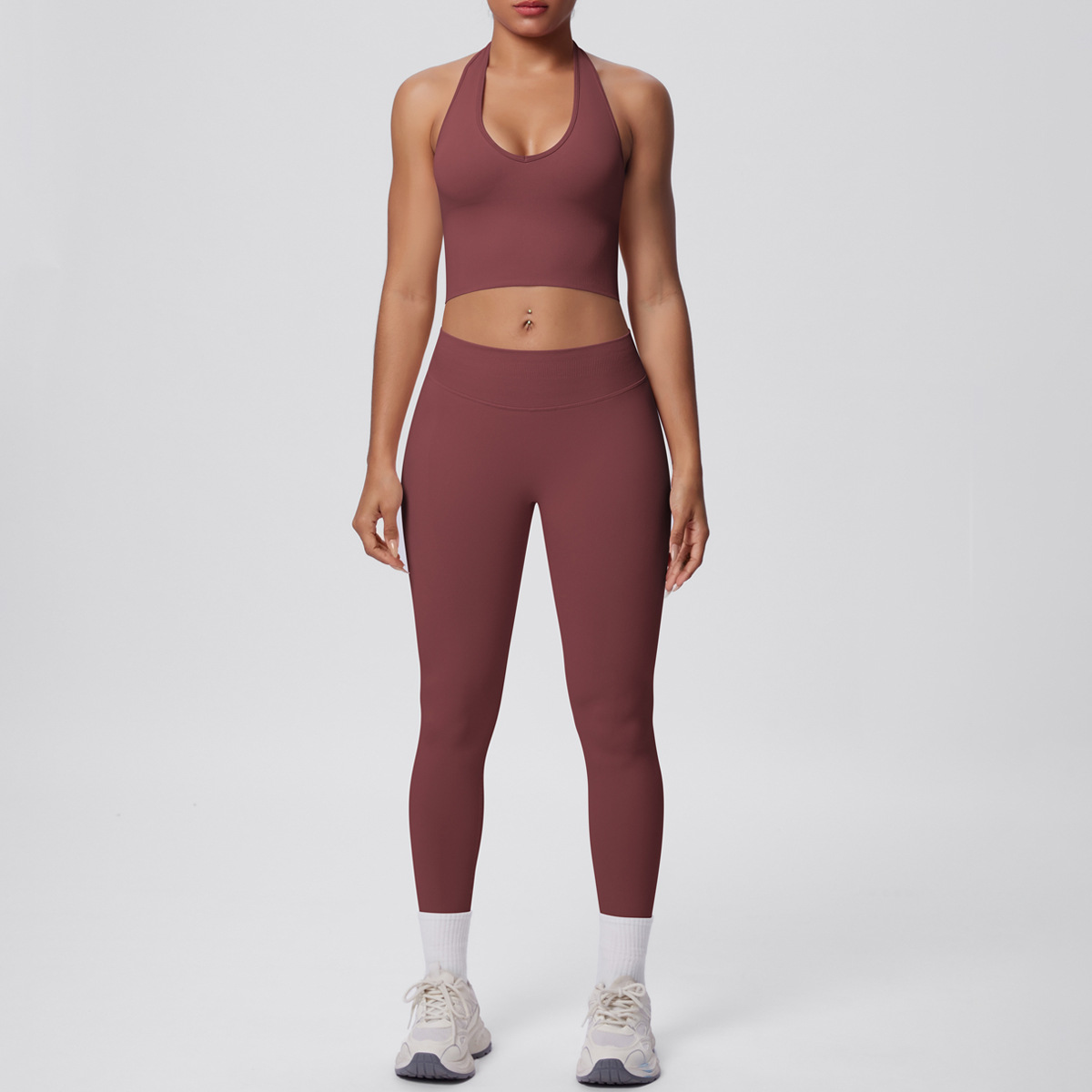 Soutien-gorge + culotte marron