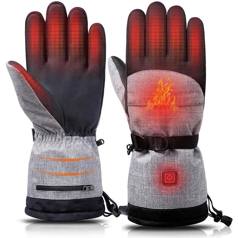 Açık spor motosiklet balıkçılık kayak sıcak dokunmatik ekran elektrikli ısıtıcı eldivenler kış isıtmalı eldiven erkekler ve kadınlar için