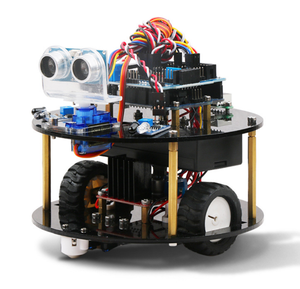 Studenti imparano Kit di robotica per auto con telaio intelligente per Arduino educazione allo stelo con piattaforma da graffio misto - Product Image 1