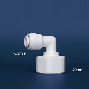 90 Degree X 1/<strong>4</strong>&quot; <strong>OD</strong> <strong>Tube</strong> to 1/2&quot; Female Thread Connect Fittings for RO Water System - Product Image 1