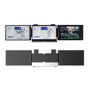 Monitor de pantalla LCD portátil Triple de 14 pulgadas IPS 1920*1200P Extensor dual USB3.1 Tipo-C 60Hz Diseño de patente para pantalla LPS - Product Image 1