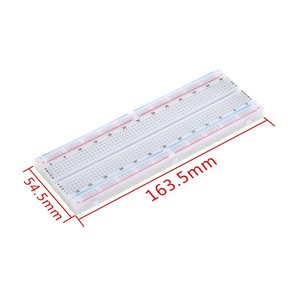 MB102 <strong>breadboard</strong> black power module + 830-hole large <strong>breadboard</strong> + 65 colorful jumper bread lines set - Product Image 5