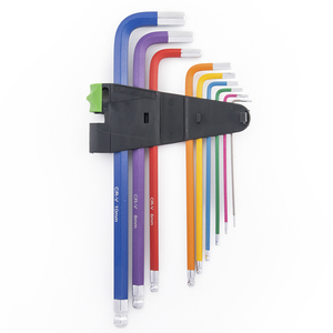 9 adet L şekli gökkuşağı sabotaj dayanıklı bağlantı elemanları için ekstra uzun kol ball end hex anahtarları allen anahtarı anahtarı seti - Product Image 3
