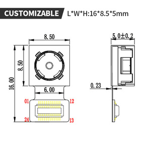 OV8865传感器无失真8MP自动对焦4K MIPI相机模块 - Product Image 5