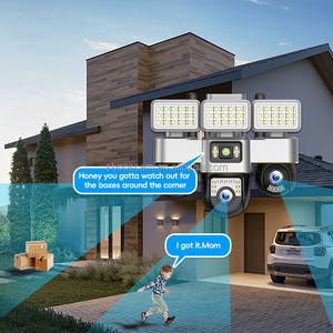 V380ใหม่กล้อง3เลนส์ PTZ 12MP ระบบรักษาความปลอดภัย Wi-Fi กล้องวงจรปิด IP สามเลนส์เครือข่าย PTZ สามหน้าจอสมาร์ทสตรีทไลท์3 ptzs 4G กล้อง - Product Image 3