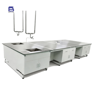 Trường Trung Học thép không gỉ bàn làm việc bàn làm việc phòng thí nghiệm bàn làm việc hóa chất phòng thí nghiệm thiết bị phòng thí nghiệm làm việc băng ghế dự bị - Product Image 5