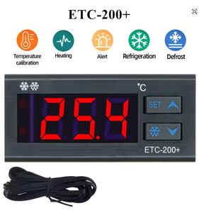 ETC-200 + регулятор температуры микрокомпьютер цифровой термостат мини-контроль температуры холодильная сигнализация размораживания 220 В - Product Image 2
