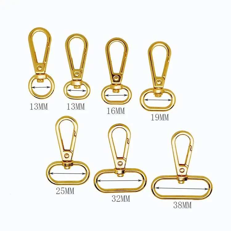 Tanai Túi xách phần cứng dây đeo chuỗi khóa Chó Dây Xích vật nuôi cổ áo kim loại xoay Snap hook cho Keychain