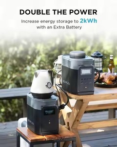 用于EcoFlow Delta2便携式电站额外电池新设计纯正弦波逆变器MPPT控制器太阳能电池板汽车电源 - Product Image 6