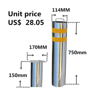 Высококачественный Барьерный барьер безопасности дорожного движения из нержавеющей стали и парковочный пост, предупреждающие продукты - Product Image 2