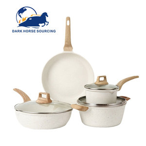 7pcs/set Non-stick Granite Medical <strong>Stone</strong> Coating Cooking <strong>Pot</strong> <strong>Pots</strong> and Pans Cookware Kitchen Accessories Set - Product Image 3