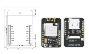 ESP32 scheda di sviluppo ESP32-CAM ESP32CAM con modulo fotocamera DFOV66 AF 2CM OV5640 - Product Image 6