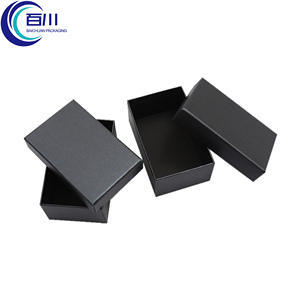2 Pcs Black Matte <strong>Lid</strong> and Base <strong>Box</strong> Custom Logo Empty <strong>Rectangle</strong> Cardboard Packaging Jewelry Gift Paper Boxes
