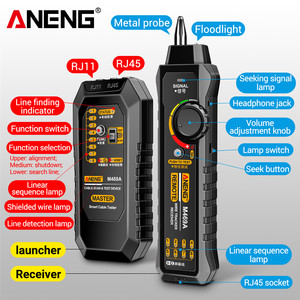 ANENGネットワークケーブルトラッカーM469AネットワークアナライザーRJ45RJ11電話回線ネットワークワイヤー検出器トラッカー測定ケーブルツール - Product Image 4