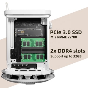 NAS de red cuádruple de alto rendimiento, servidor 300U, DDR4, NVME, USB3.0, Win10/11, ordenador de escritorio Linux
