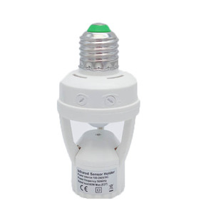 Sensor de movimiento infrarrojo de SP-SL01, interruptor de soporte de lámpara E27, bombillas Led automáticas, Control de luz, soporte de Sensor - Product Image 1
