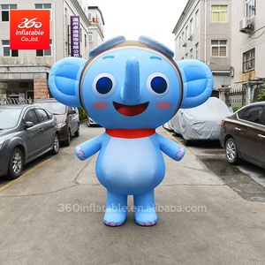 Không thấm nước Oxford vải in ấn di chuyển Inflatable phim hoạt hình đáng yêu Elephant cho quảng cáo trang phục Inflatable nhân vật bức tượng - Product Image 2