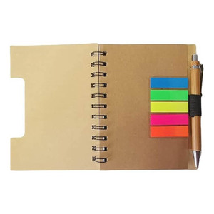 Multifunction Eco Friendly <strong>Notebook</strong> Custom Print Bamboo Cover <strong>Notebook</strong> Diary <strong>Notebook</strong> <strong>with</strong> Pen and <strong>Index</strong> <strong>Note</strong> - Product Image 3