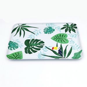 定制矩形三聚氰胺服务托盘食品托盘 - Product Image 1