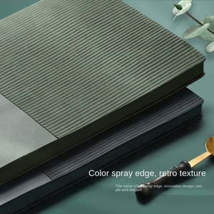 Cuaderno de cuero A5 de tapa dura con encuadernación térmica de alto valor para estudiantes, Bloc de notas creativo con impresión de logotipo personalizable - Product Image 3