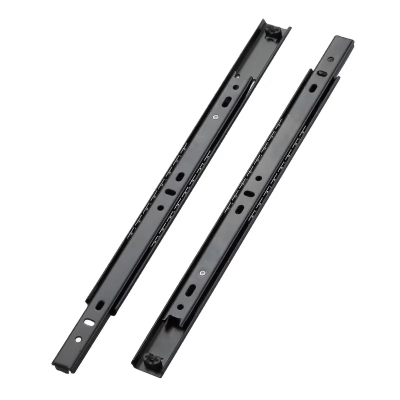 Drawer Slides Rail 27mm Width Two Sections Ball Bearing Telescopic for Furniture keyboard tray VT-15.027