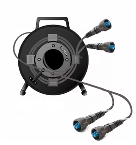 4 core G657A1 G657A2 G657B3 Broadcast Communication System Tactical Fiber Optic Cable 1000m with connecter For Broadcast Use - Product Image 1