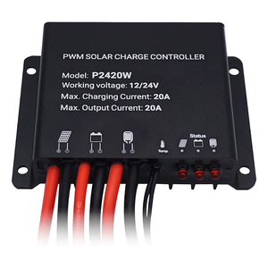 P2420W 20A PWM IP68 Водонепроницаемый Контроллер солнечного заряда 12 В 24 В Солнечный контроллер - Product Image 3