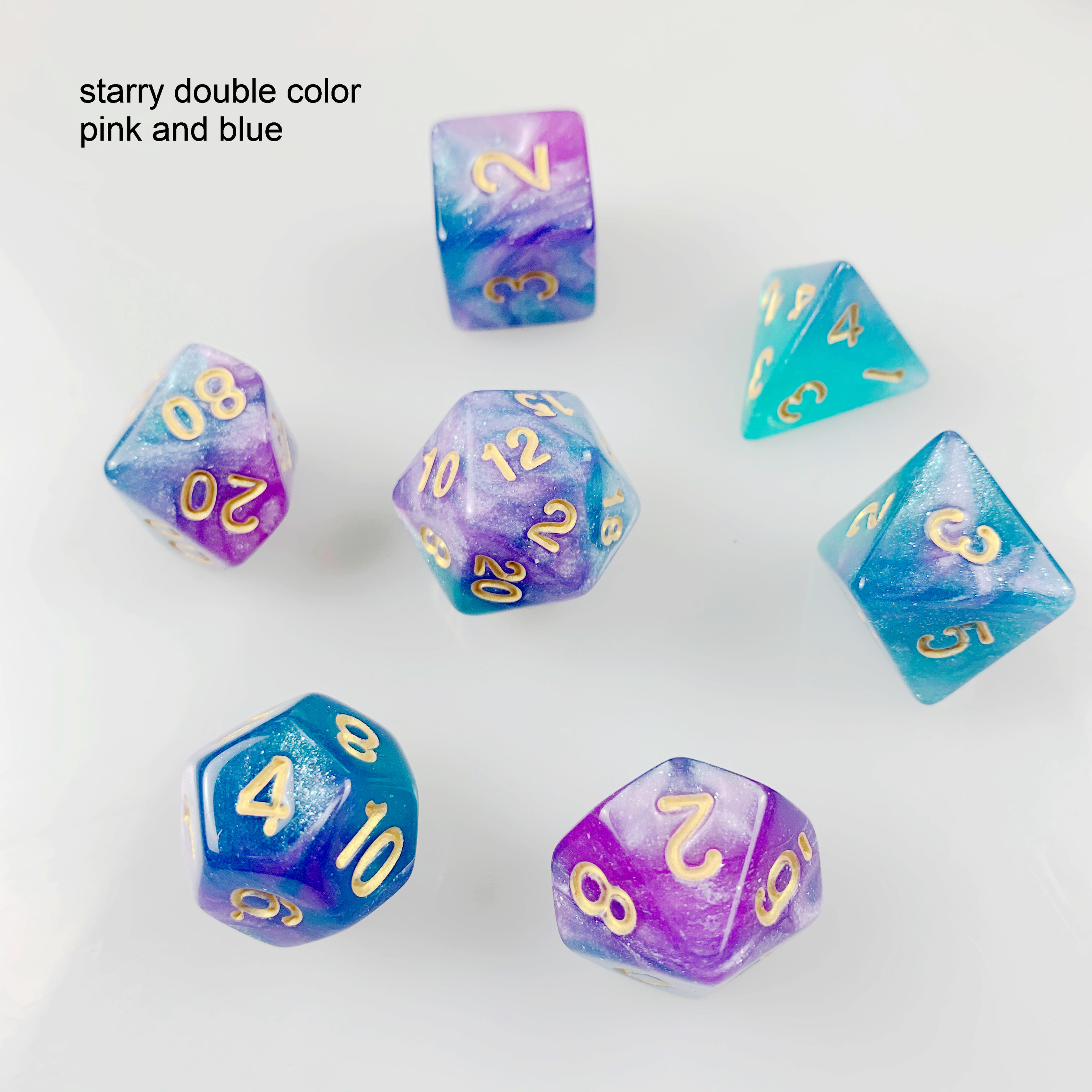 Starry สีชมพูและสีฟ้า