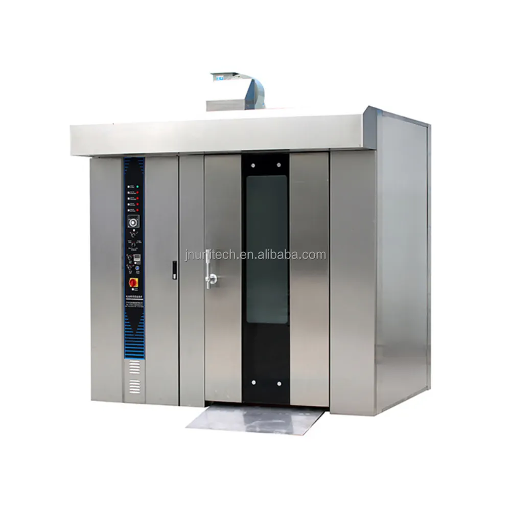 Arabic Pizza Bread Cake Toaster Baking Rotary Supplier Rotary Furnace Rotary Oven With 32 trays