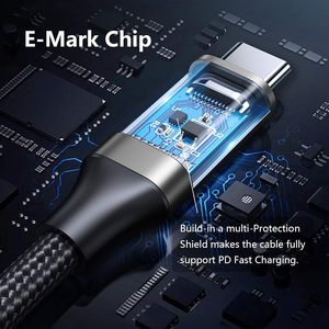ZOGUO 100W สายชาร์จ10Gbps USB C EXTENSION 4K วิดีโอ Transfer USB 3.1 Gen 2 NYLON Type-C คอมพิวเตอร์ถักเปียชายหญิง - Product Image 3