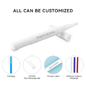 Logo de marque privée personnalisé en gros en vrac blanc 6% Hp 16% 35% 44% Gel de blanchiment des dents au peroxyde de carbamide stylo de blanchiment des dents - Product Image 3