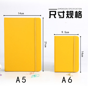 A5A6 PU Notebook Bloc de notas elástico Horario planificador Corporación LOGOTIPO personalizado suministros para estudiantes - Product Image 5
