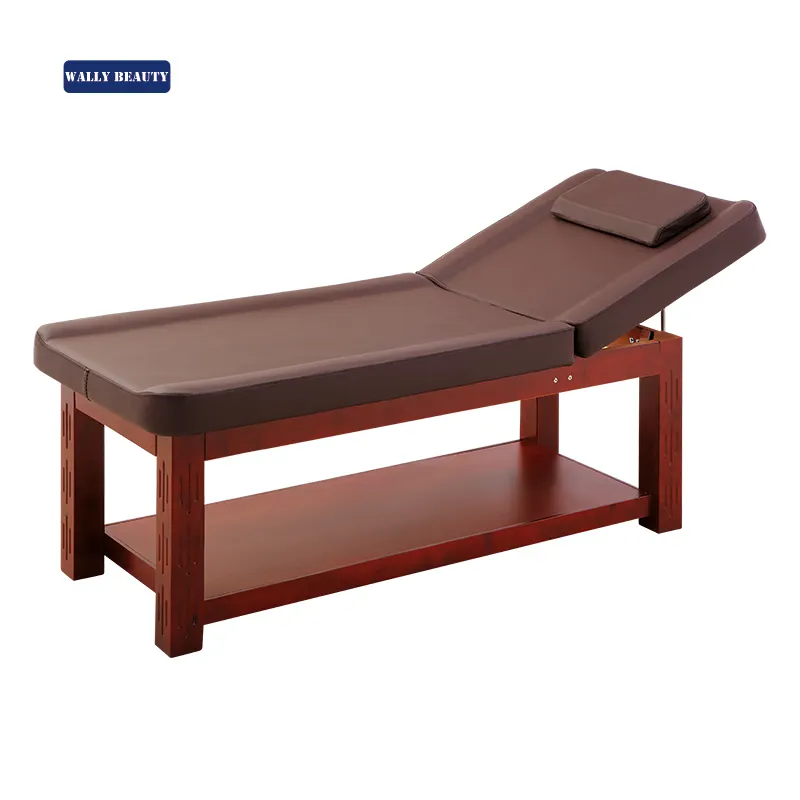 Wallybeauty multifunzionale leisusre Spa di bellezza mobili pieghevole lettino da massaggio in legno thai massaggio letto
