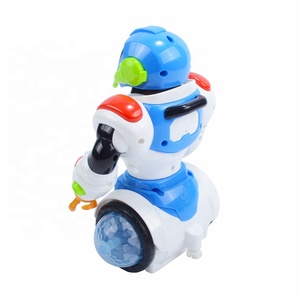 Pil işletilen döner müzikli ışık evrensel eğitici elektrikli oyuncak çocuklar için Robot - Product Image 4