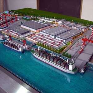 モダン3Dモデルデザイン都市計画住宅用砂テーブル道路建築スケールモデル - Product Image 1