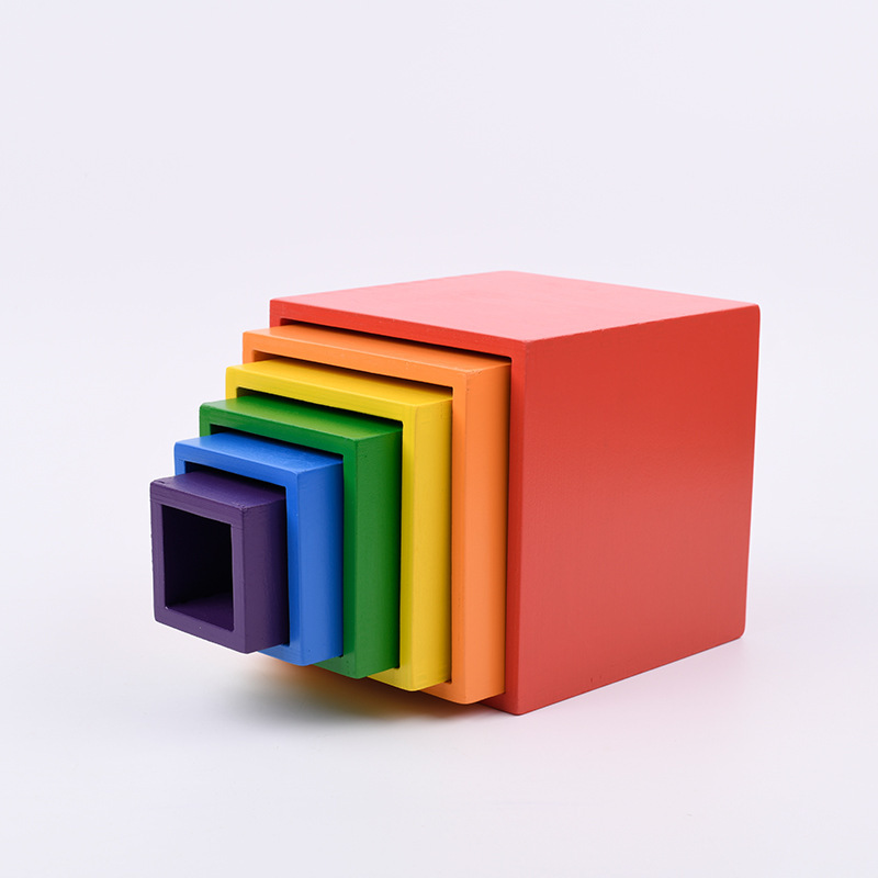 6 pcs/set boîte arc-en-ciel