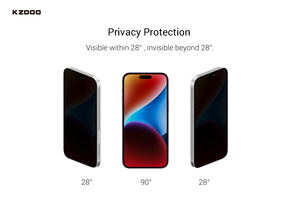 KZDOO for <strong>Apple</strong> IPhone 15 Pro Max Mobile Phone Screen Anti-privacy 0.33mm Full Coverage 9H Toughened Glass Protective <strong>Fil</strong> - Product Image 5