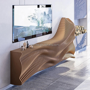 Tham số đồ nội thất bằng gỗ <span class=keywords><strong>TV</strong></span> đứng cung cấp lưu trữ phong phú không gian hiển thị lý tưởng cho phòng khách hoàn hảo cho trang trí nội thất hiện đại - Product Image 4