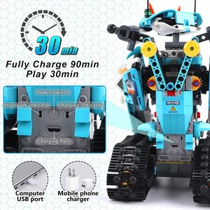 Panlos 675001 RC araba Robot oyuncaklar araç 701 adet yapı taşı programlanabilir bina kiti oyuncak eğitim STEM oyuncaklar çocuklar için - Product Image 4