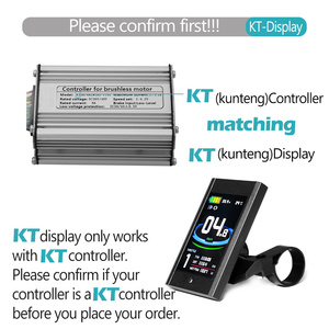24V 36V 48V elektrikli bisiklet akıllı ekran KT-LCD12 kontrolörleri ile KT-LCD12 LCD metre dönüşüm kiti Ebike için SM fiş - Product Image 5