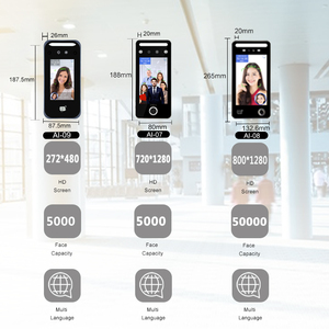 Lector de reconocimiento facial Wifi Dispositivo biométrico Reconocimiento facial Sistema de tiempo y asistencia Control de acceso para la asistencia de los empleados