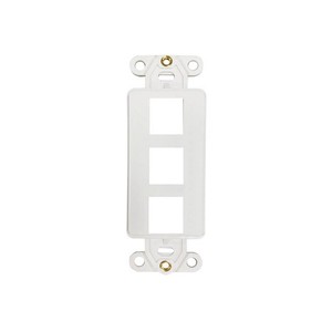Aksesuar N042DAB-003V-IV tek çete güvenli-it Keystone konektörü faceframes çerçeveleri modülü çerçeve 106 dubleks 3 Port düz - Product Image 1