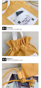 Mochila con cordón Tutorial Lona Escuela Estilo coreano Bolso de moda Bolso bandolera de hombro - Product Image 6