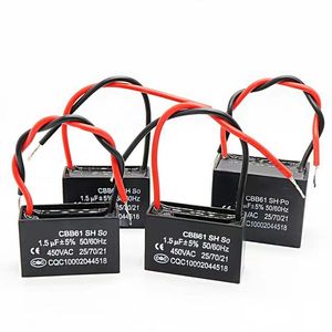 交流电容器2uf ~ 40uf 450v Cbb61双路电容器，带电线空调运行电容器中国制造商 - Product Image 2