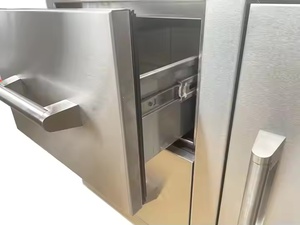 Tủ bếp ngoài trời bằng thép không gỉ có ngăn kéo đôi & phụ kiện thùng rác - Product Image 5