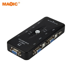 4 Port Usb 2.0 Vga Splitter Kvm Switch Usb 2.0 KVM Switch Vga Switch Box for Laptop Printer Mouse <strong>Keyboard</strong> - Product Image 2