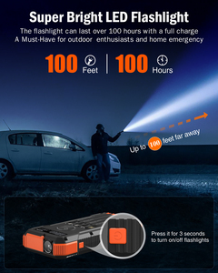 20000mAh Waterproof Outdoor Wireless Watch Charger Solar Power Bank with 18W <strong>Output</strong> Type-C <strong>Input</strong> for Multiple <strong>Devices</strong> - Product Image 6