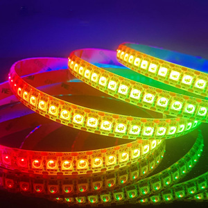 WS2812B 5 В 5050 Smart RGB светодиодные полосы 30 светодиодов 60 светодиодов 144 светодиодов адресуемые индивидуально смарт-пиксель с голосовым управлением медь - Product Image 2