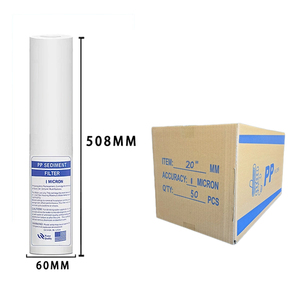 用于水过滤系统的20英寸1微米PP沉积物滤筒去除沉积物 - Product Image 1