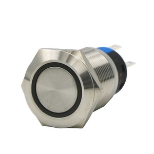 OEM ODM 22mm Dia LED normalde açık 12 Volt 1NO1NC/2NO2NC IP40 IP67 Metal vida Anti Vandal Push Button buton anahtarı - Product Image 1